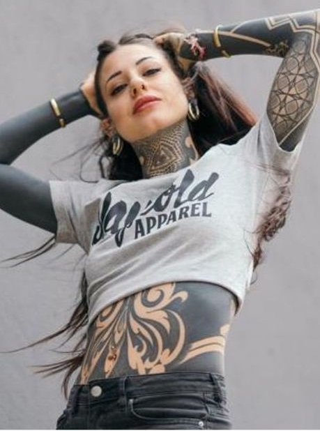 Large-scale and full-body tattoo